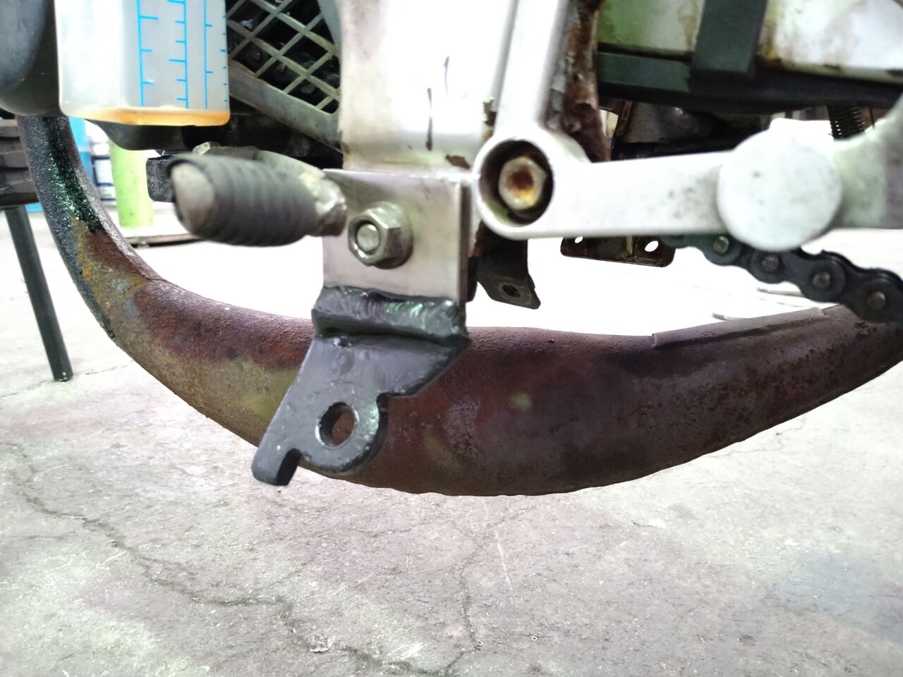 ★NSR50/80 前期型フレーム カット無し、サイドスタンドステー付 書付！ ☆NSR50/80 前期型フレーム カット無し、サイドスタンドステー付 書付