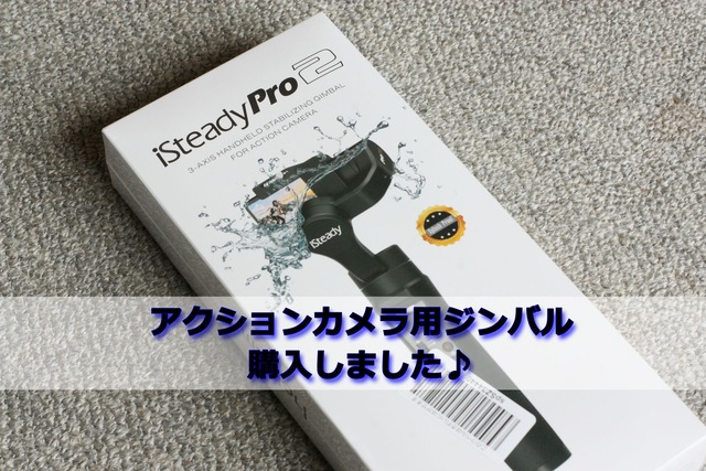 2本目】アクションカメラ用ジンバル Hohem iSteadyPro2 購入♪ 今回は