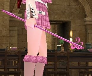 ピンクいメタルファイアワンド