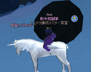 馬の上でスッテーン