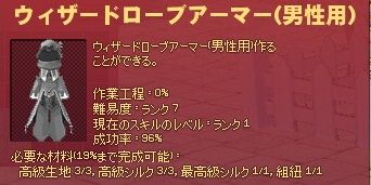 ウィザードローブアーマー(仕上げ前工程)