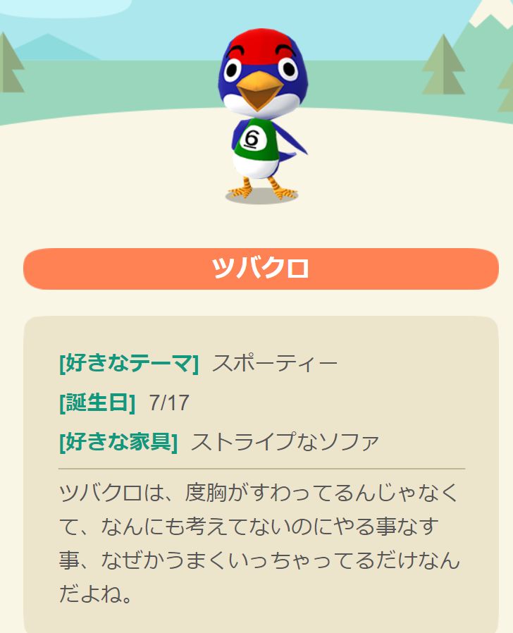 ポケ森 画像あり ポケ森登場人物紹介 ツバクロ どうぶつの森ポケットキャンプ攻略ガイドブック ポケ森まとめ ポケ森 画像あり ポケ森登場人物紹介 ツバクロ どうぶつの森ポケットキャンプ攻略ガイドブック ポケ森まとめ