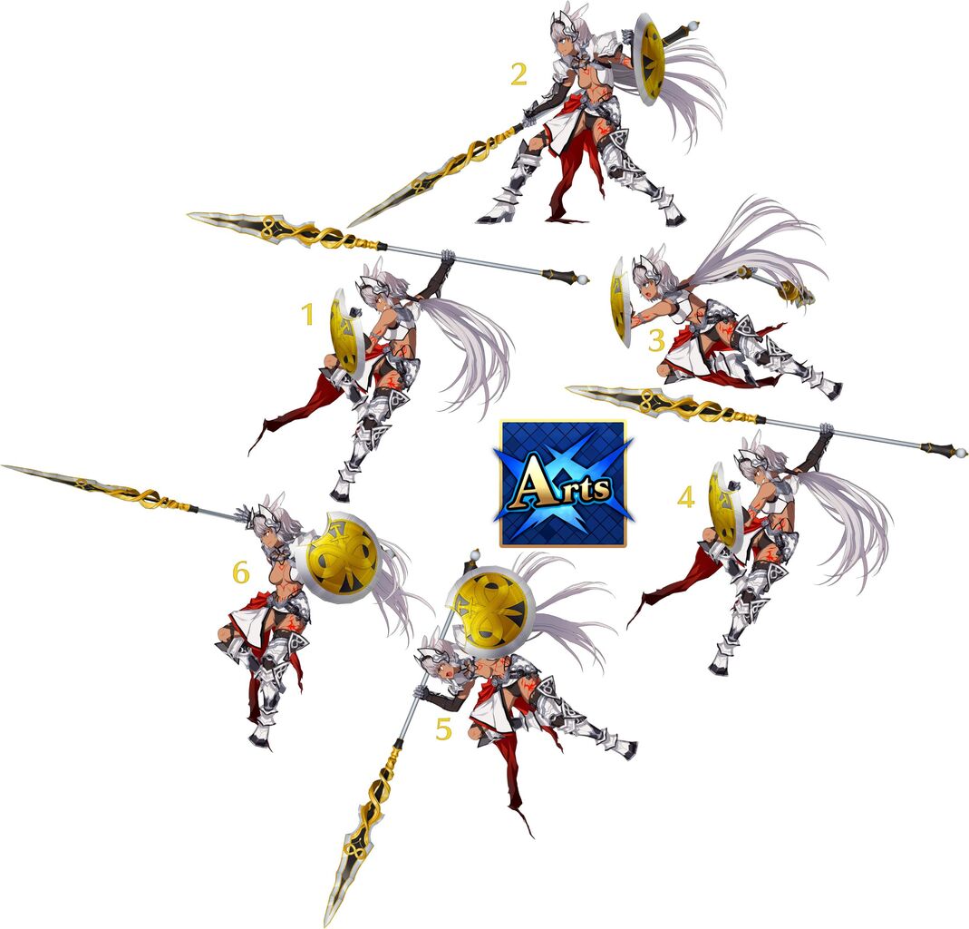 Fgo 解析画像 未実装鯖 カイニス のコマンド別バトルグラ画像 がキタ ヽ ﾟwﾟ ﾉ これマジ Fate Go攻略ガイドブック