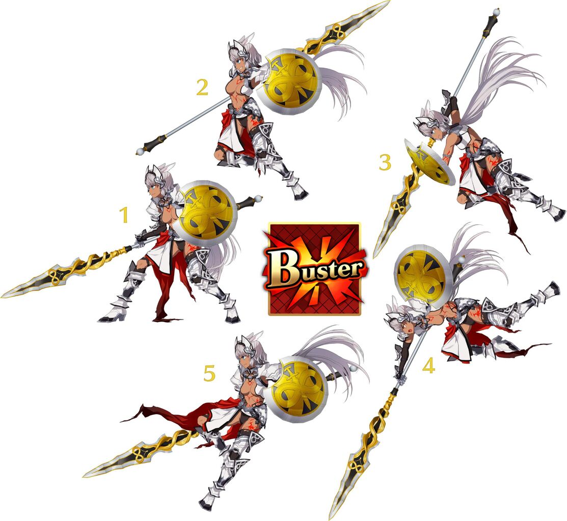 Fgo 解析画像 未実装鯖 カイニス のコマンド別バトルグラ画像 がキタ ヽ ﾟwﾟ ﾉ これマジ Fate Go攻略ガイドブック