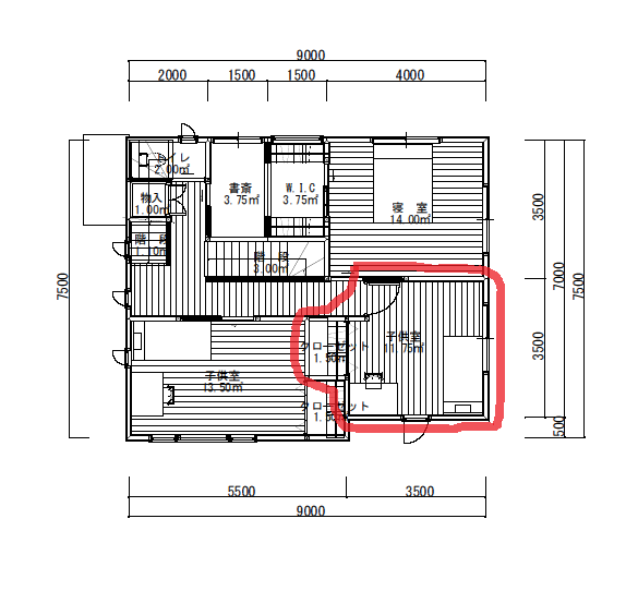 Web内覧会 入居前 子供部屋2 屋上庭園のある家 アイフルホームでマイホーム計画
