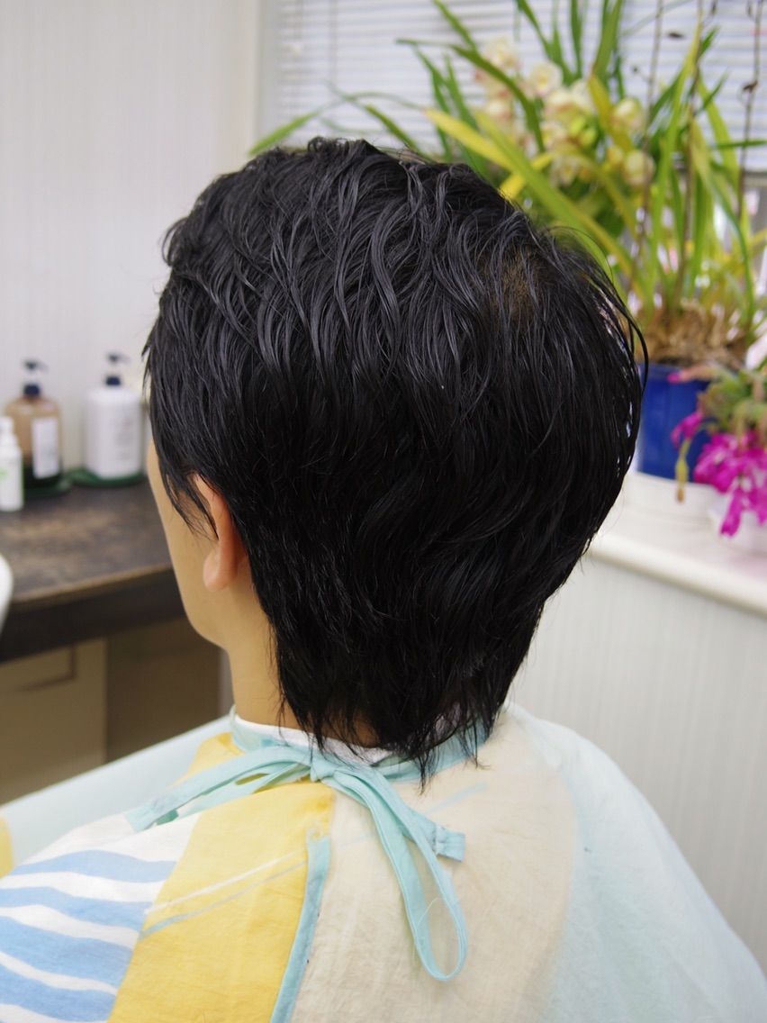 髪型 ツーブロックのかぶせるところ無しヘア 府中調布のbarber 短髪 メンズショートが得意 Tashiro Mix Hair 武蔵野台白糸台