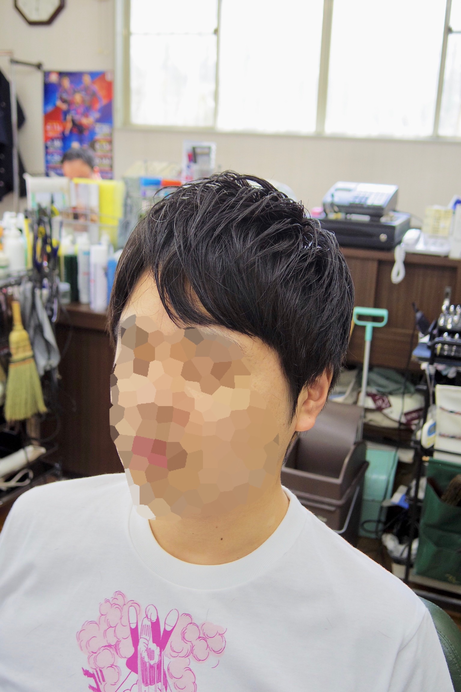 髪型 耳に少しかかるくらいメンズショートのメリット メンズカットメンズヘア 府中調布のbarber 短髪 メンズショートが得意 Tashiro Mix Hair 武蔵野台白糸台