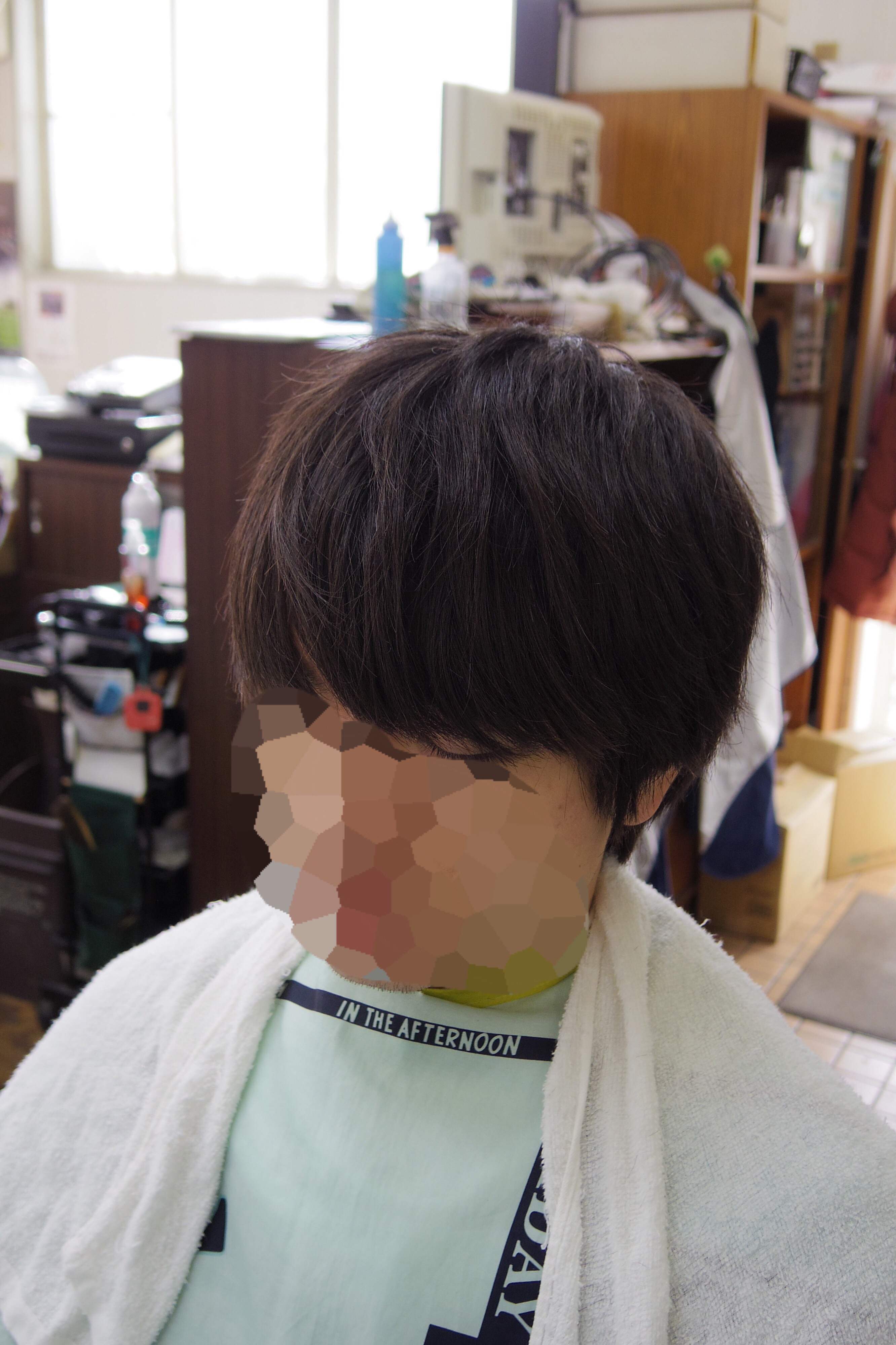 髪型 理想は乾けば自然と形になる髪 メンズカットメンズヘア 府中調布のbarber 短髪 メンズショートが得意 Tashiro Mix Hair 武蔵野台白糸台