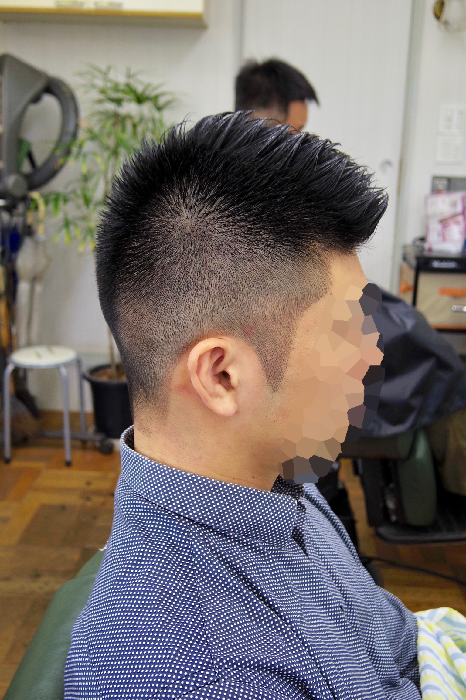 メンズ 髪型 非対称