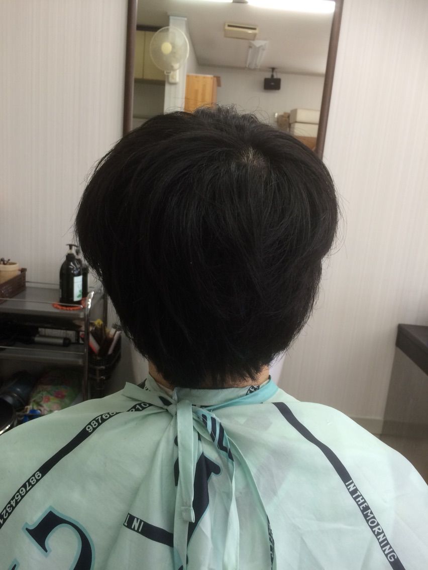 髪型 はち張り解消ショート イリュージョン 府中調布のbarber フェードカット 短髪 メンズショートが得意 Tashiro Mix Hair 武蔵野台白糸台
