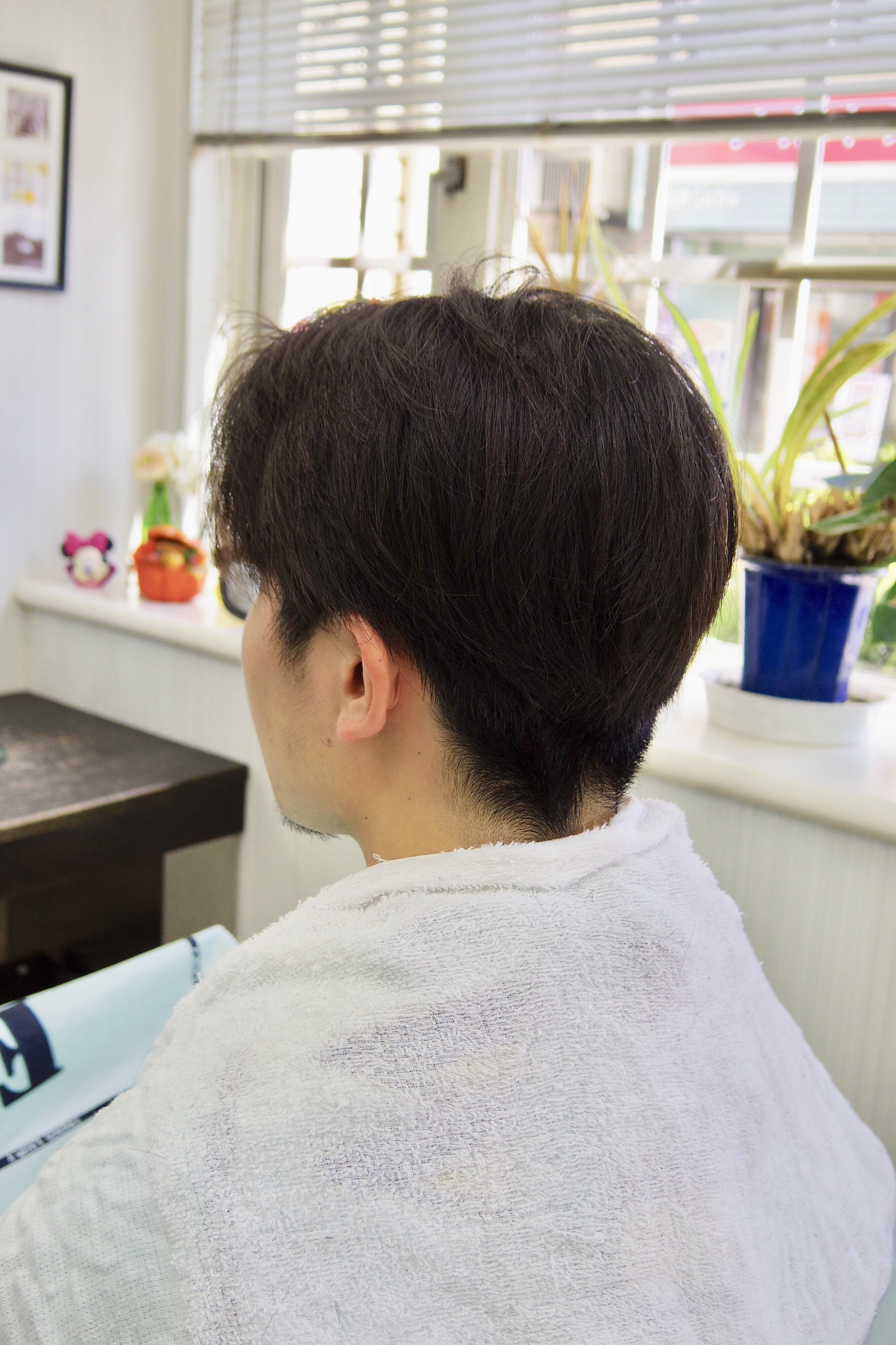 【髪型】上が長めのツーブロック【バックへ流す】 府中調布のBARBER「フェードカット、短髪、メンズショートが得意！」TASHIRO