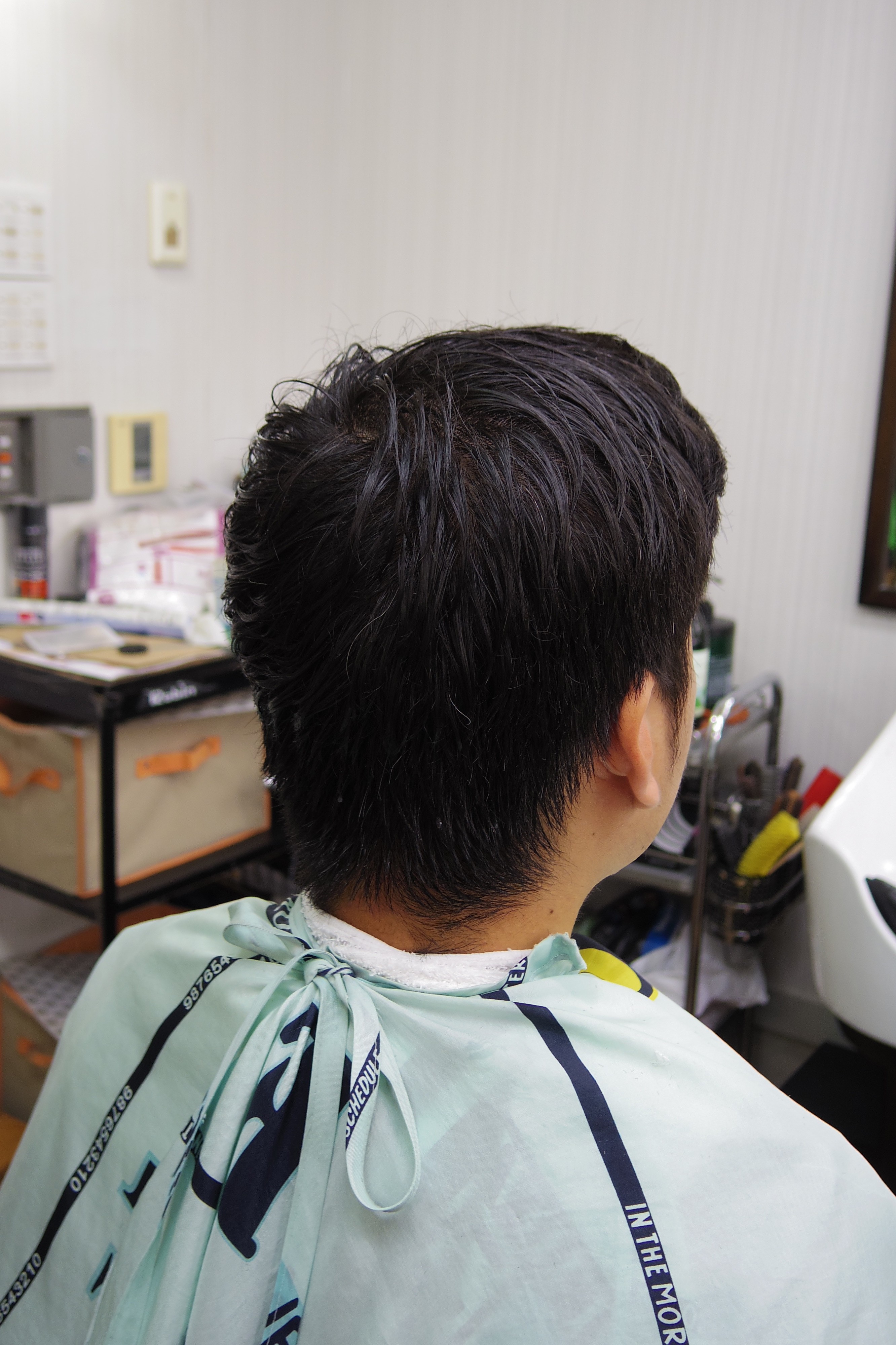 髪型 生えグセを活かしたフェードカット メンズカットメンズヘア 府中調布のbarber 短髪 メンズショートが得意 Tashiro Mix Hair 武蔵野台白糸台