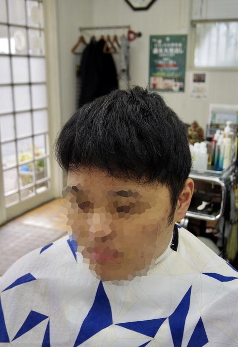 ビフォーアフター くせ毛の刈り上げメンズショート Tashiro Mix Hair