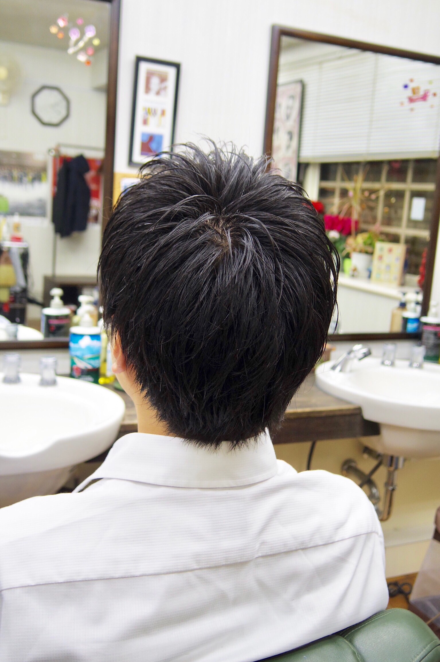 メンズ 髪型 痩せて見える