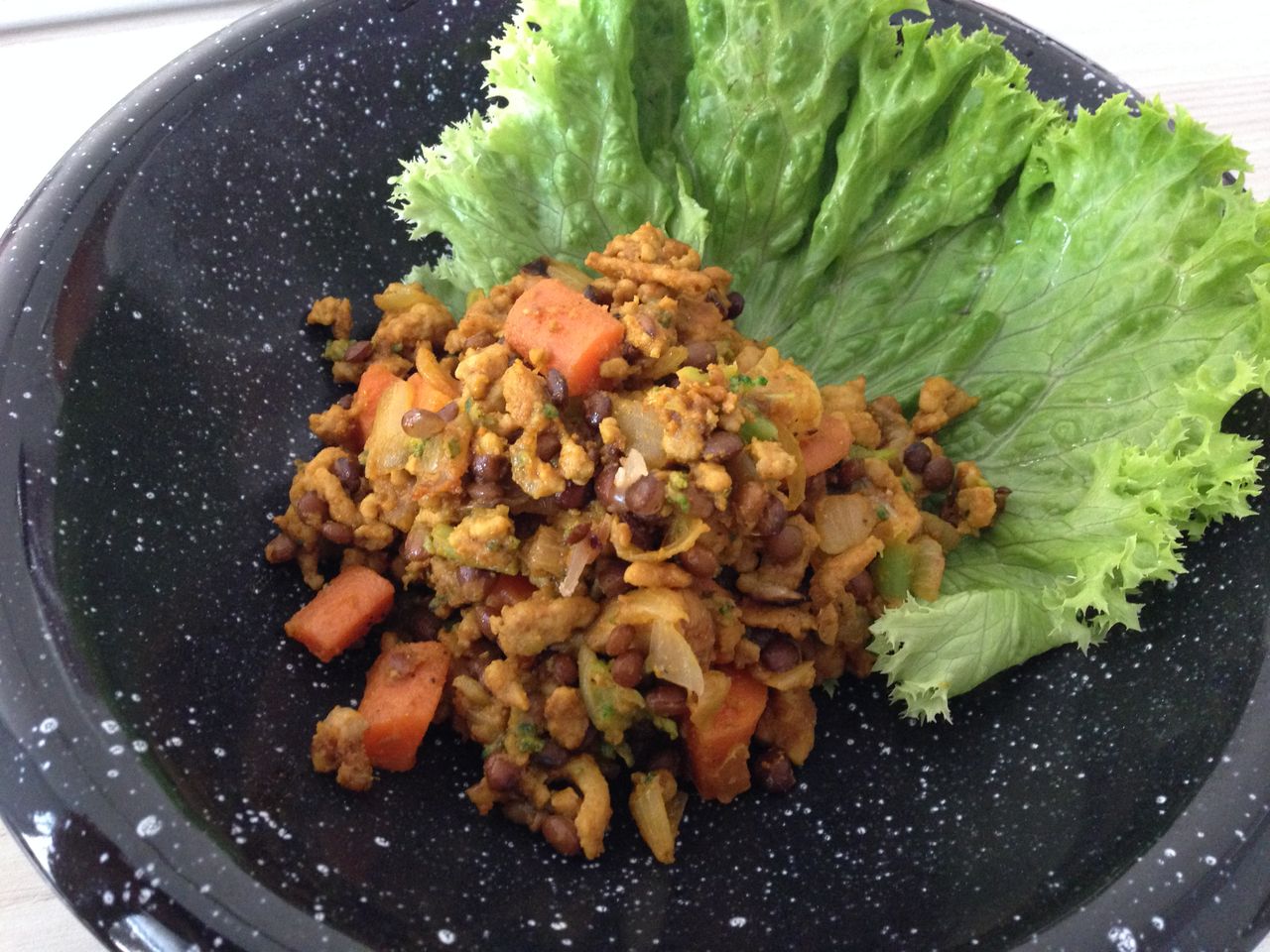 ドイツお料理奮闘日記 ターキーの挽肉とレンズ豆のドライカレー 七面鳥の栄養 独逸を食べてきれいになるぞ Project