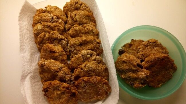 オートミールピーナッツバタークッキーのレシピ