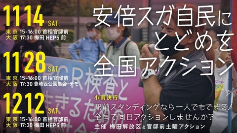 11月官邸前行動他