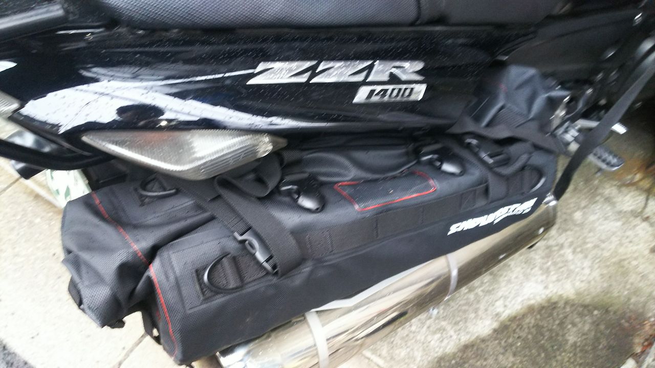 バイク用の防水ドラムバックの積載方法を考える 買い物始めました