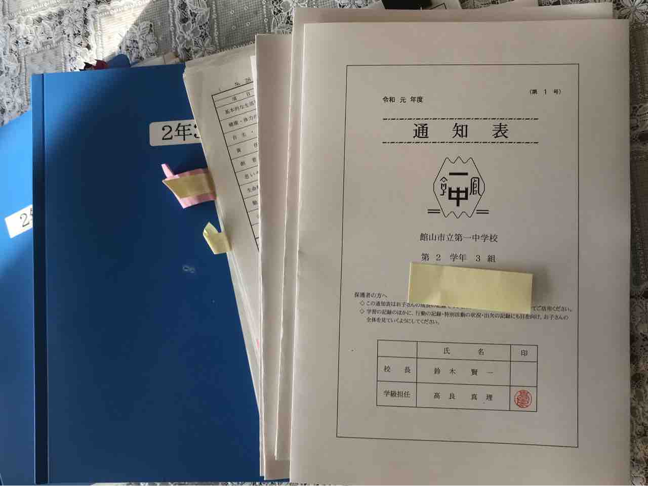 通知表:3つのあい