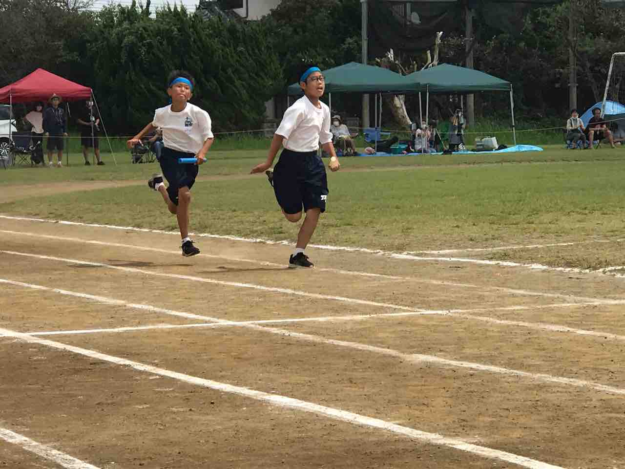 色別対抗リレー ３つのあい