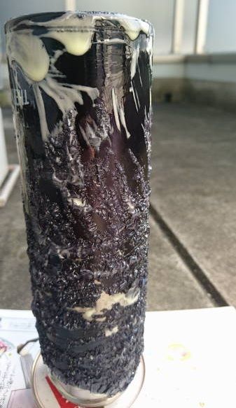 サーモスの塗装が剥がれてきたので はがし剤で塗装を綺麗に剥がす 明日も楽しく暮らせるのか