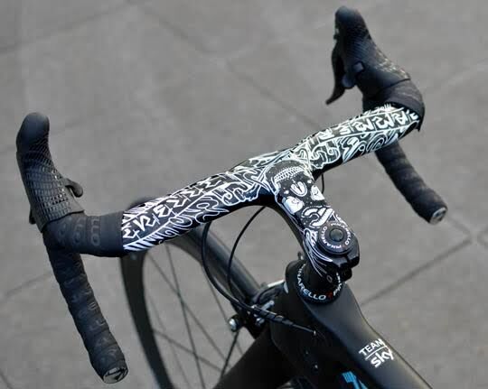 自転車 ハンドル 塗装