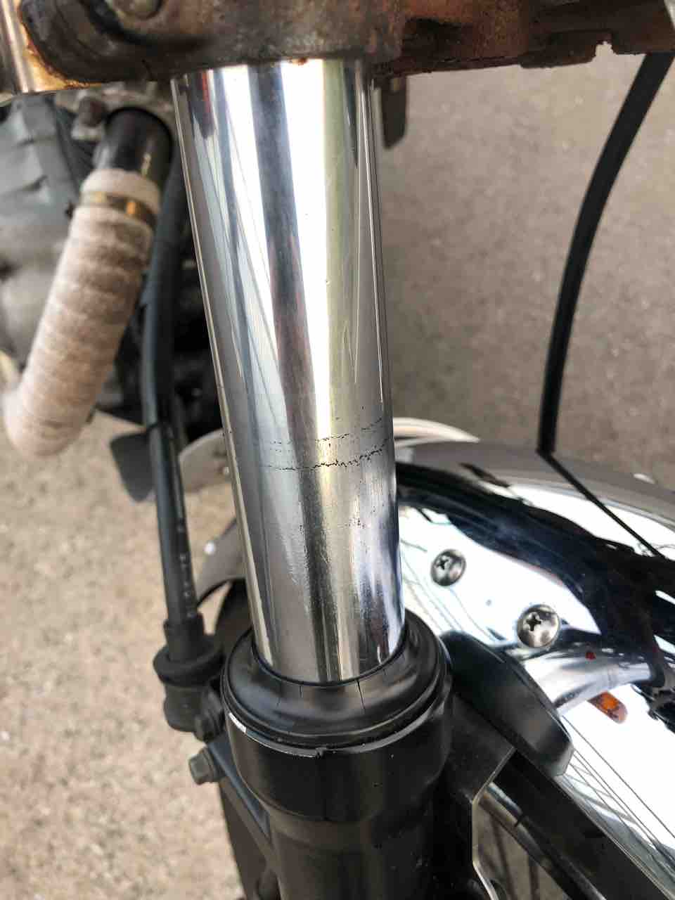 250tr フロントフォーク 美品◯エストレヤ RS 250TR フロントフォーク