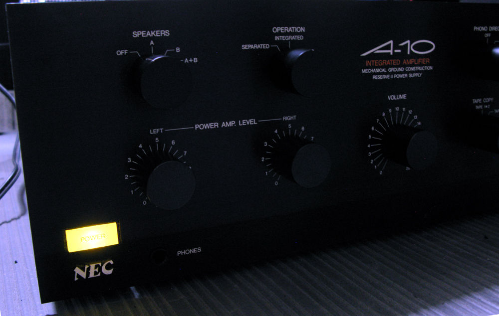 NEC プリメインアンプ A-10 TYPEⅢ 簡易修理品 1日数時間、半月ほど