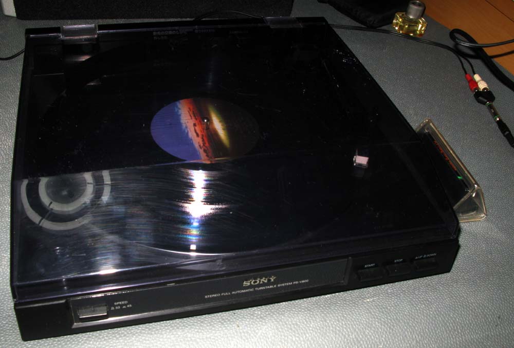 SONY PS-V800 (レコードプレーヤー) : フラットバーロードで行 SONY PS-V800 (レコードプレーヤー) : フラットバーロードで行