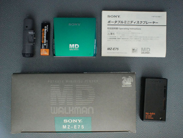 SONY ソニー MDウォークマン MDプレーヤー MZ-E75 動作確認済 SONY MD