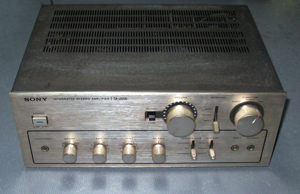 SONY ST-1950 FMチューナー & 鋭い TA-2650プリメインアンプ
