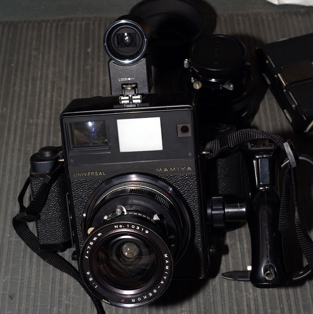 【美品】マミヤ　ユニバーサルプレス　100ｍｍF3.5、6ｘ9判用ホルダー付き マミヤ ユニバーサルプレス : フラットバーロードで行こう！