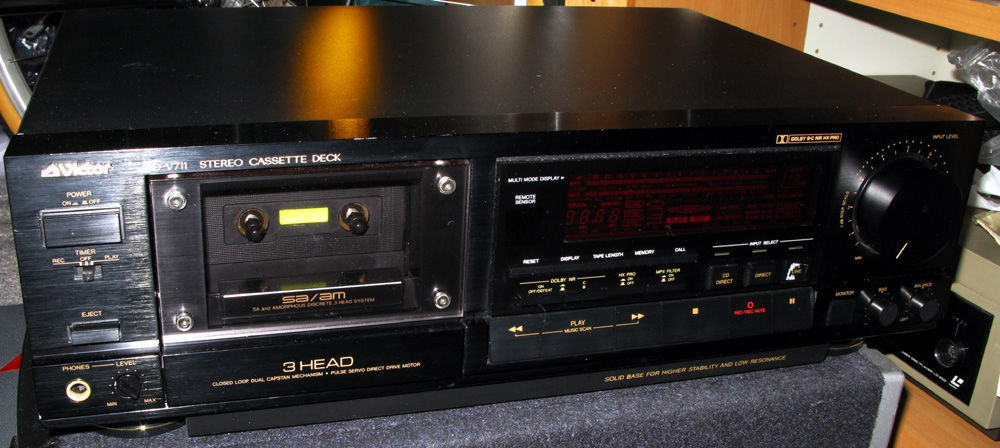 Victor TD-V711 (カセットデッキ) : フラットバーロードで行こう! Victor TD-V711 (カセットデッキ) : フラットバーロードで行こう!