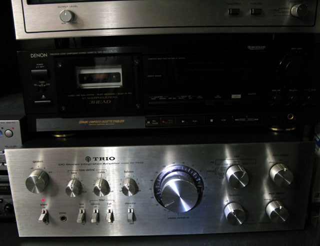 TRIO KA-7100（プリメインアンプ） : フラットバーロードで行こう！