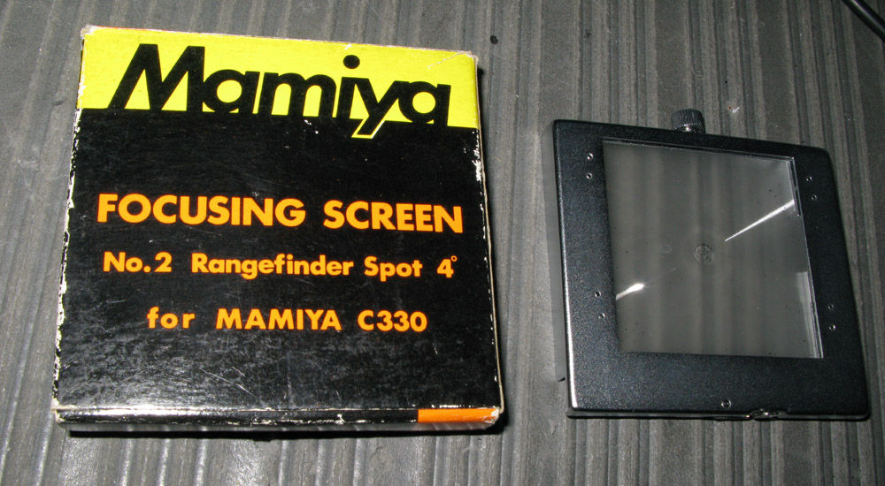 Mamiya マミヤ チェックドスクリーンC330S G-684