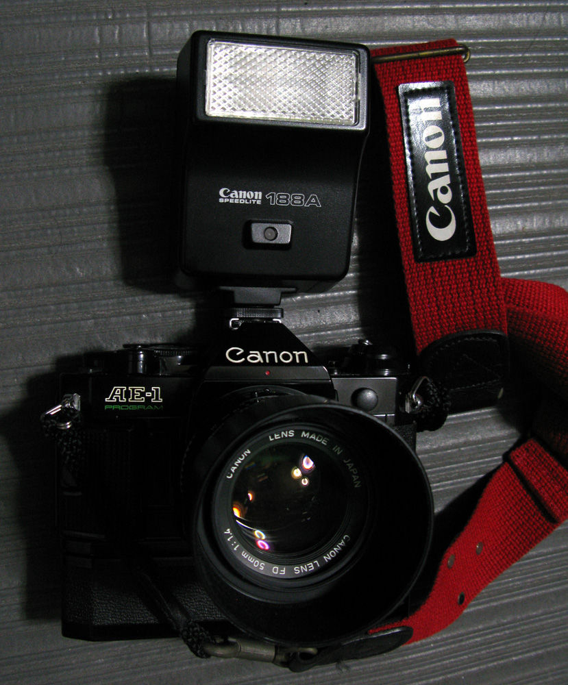 Canon A-1 セット 動作未確認 ストロボ スピードライト188A 萌えキャラ] 新兵器導入～Canon SPEEDLITE-188A | 「つれづれに