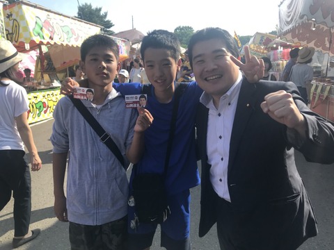 180722お祭りにて子ども達と