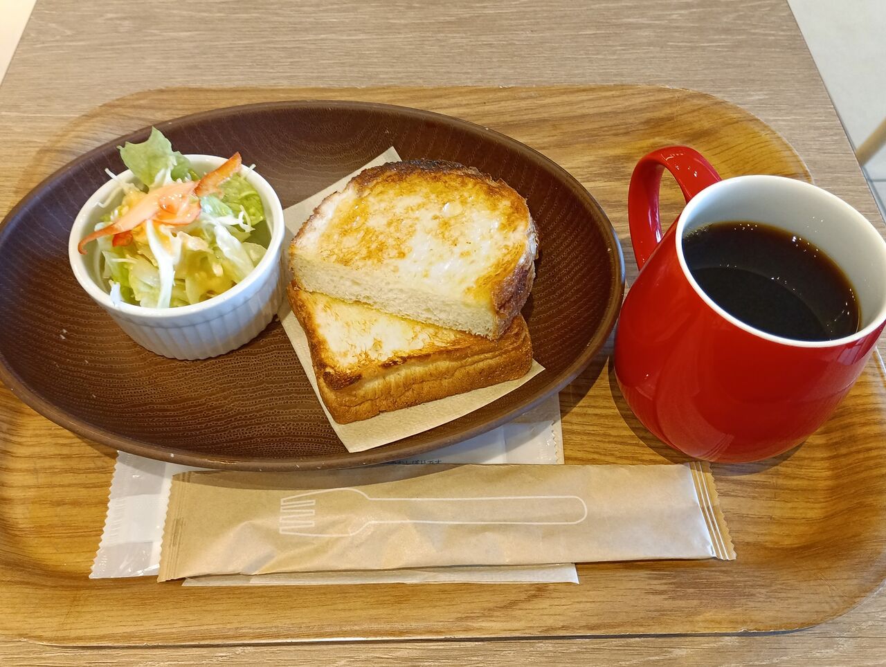 モーニングセット/イギリスパントースト @イースタイムカフェ