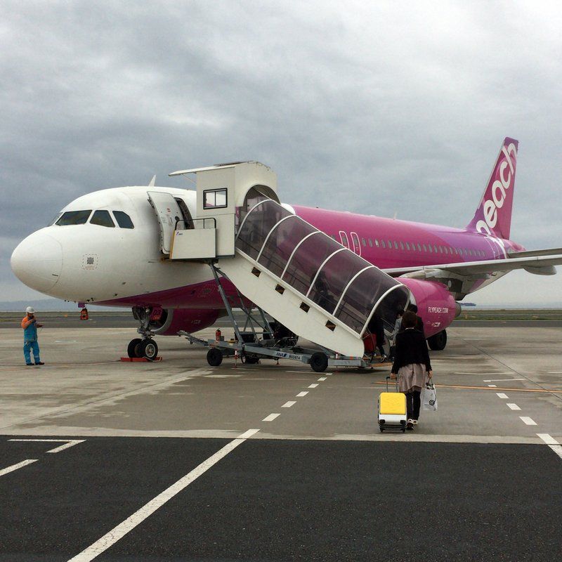 鹿児島弾丸出張旅行往路 関西空港 鹿児島空港はlccピーチmm191便 プライスはセールで驚愕の3 340円 運賃2 490円 諸税 空港使用料410円 支払い手数料440円 大阪グルメタクシードライバー