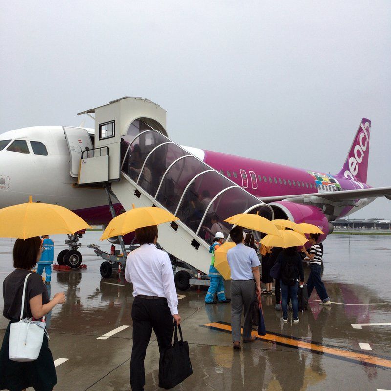 梅雨の福岡弾丸出張旅行往路 関西空港 福岡空港はlccピーチmm153便 値段はセールで驚愕の3 340円 運賃2 490円 諸税空港使用料410円 支払い手数料440円 大阪グルメタクシードライバー