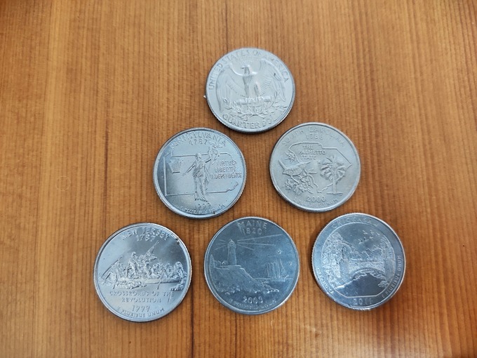アメリカ 25セント硬貨