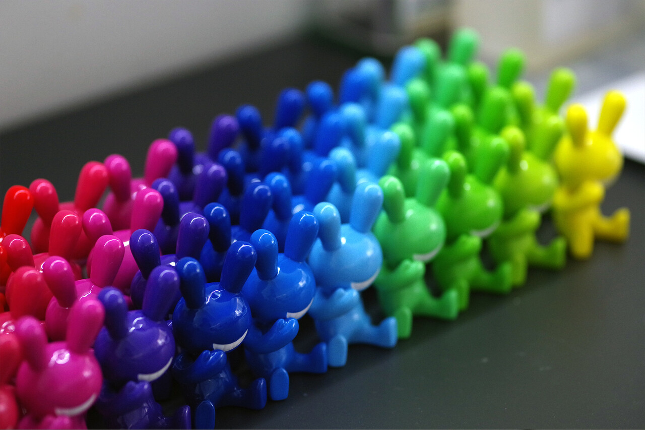 □色相環12色のブラックラビット : にんにき日記