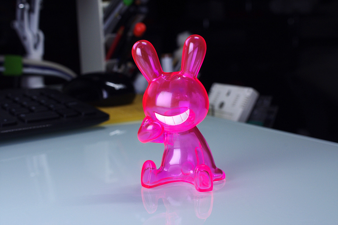 BLACKRABBiT クリアーバージョン　ブラックラビット　初期　蛍光ピンク □透明蛍光ピンク : にんにき日記