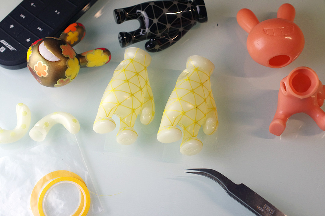 □赤蓄光ワイヤーフレーム作業中 : にんにき日記