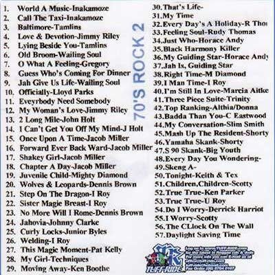当店オススメMIX-CD 年代別特集 -70'S ROCKSTEADY～REGGAE