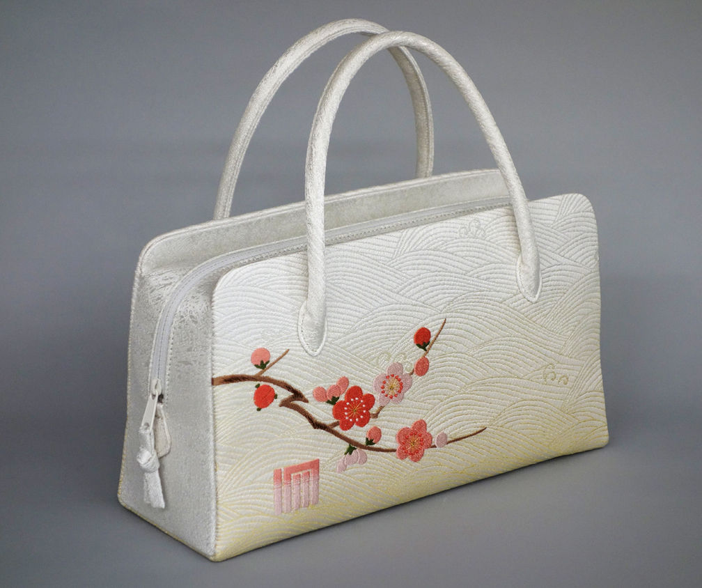 墨色の源氏香　横長　利休バッグ　和装バッグ 墨色の源氏香 横長 利休バッグ 和装バッグ 墨色の源氏香横長利休