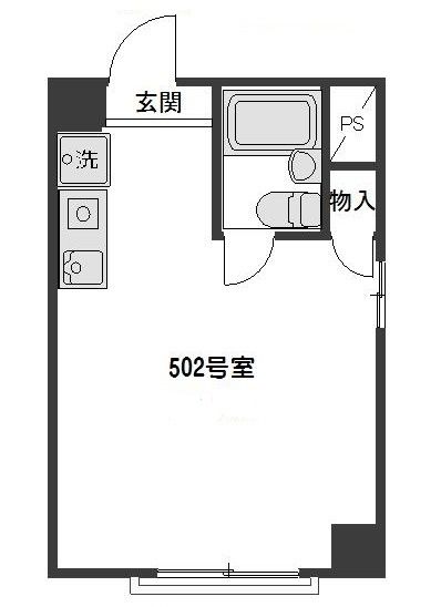 プラザ恵比寿南502 間取り