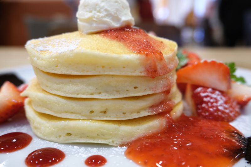 東京 三軒茶屋 パンケーキママカフェvoivoi あまおうとモーモー生クリームのパンケーキ パンケーキ部 Pancake Club Powered By ライブドアブログ