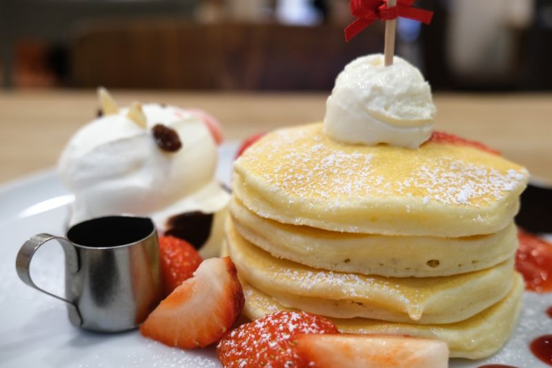 東京 三軒茶屋 パンケーキママカフェvoivoi あまおうとモーモー生クリームのパンケーキ パンケーキ部 Pancake Club Powered By ライブドアブログ