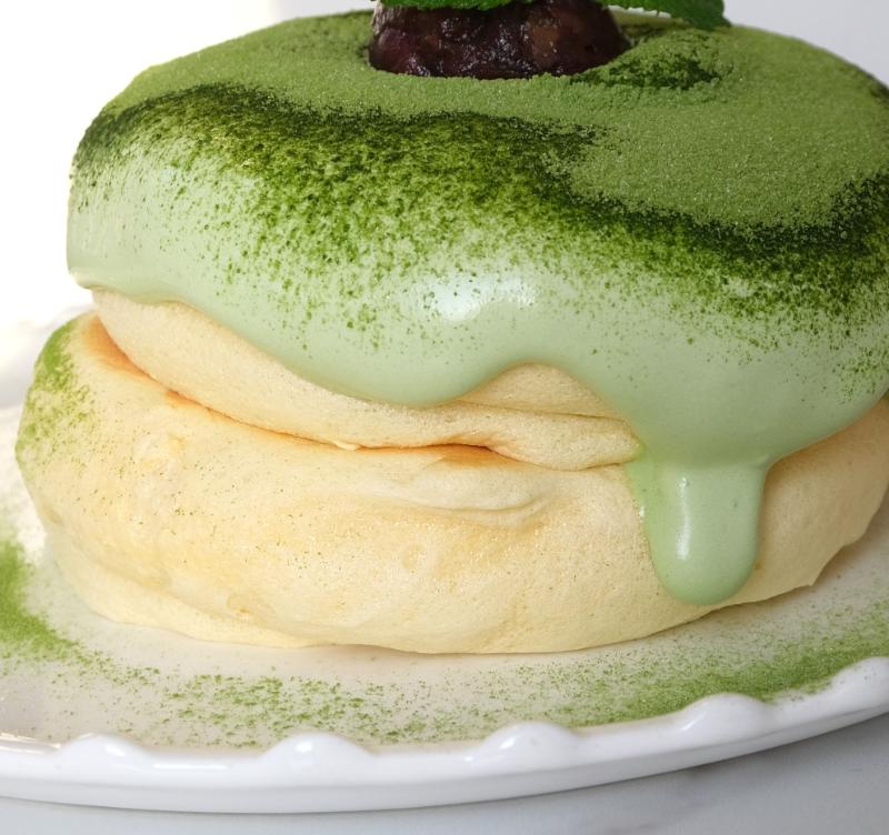 韓国 釜山】ラヘルのキッチン釜山西面店（라헬의부엌） 緑茶スフレパン